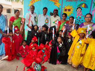 అంగన్వాడి కేంద్రంలో ఘనంగా గ్రాడ్యుయేషన్ డే.