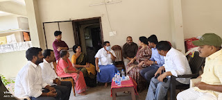 కాలం రవీందర్ రెడ్డిని పరామర్శించిన మాజీ మంత్రి సత్యవతి రాథోడ్.