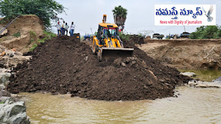 టెండర్లు పూర్తి కాకముందే చెక్‌డ్యాం మరమ్మత్తులు..?